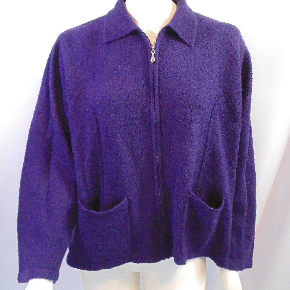 Maggie McNaughton full zip sweater 1x